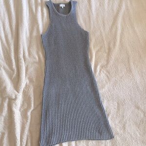 Tanya Knit Sweater Tank Dress Grey